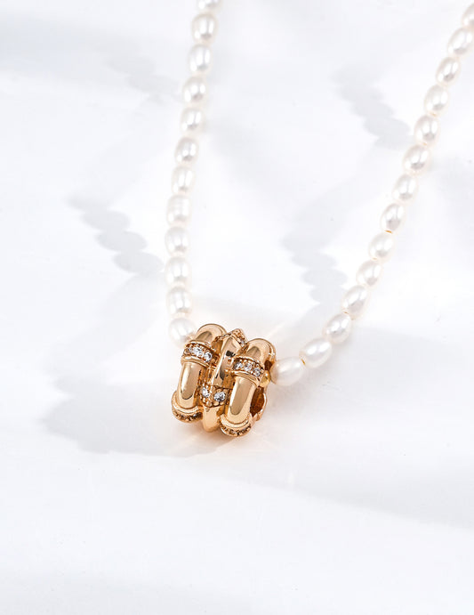 Pearl Lucky Charm Necklace