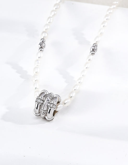 Pearl Lucky Charm Necklace