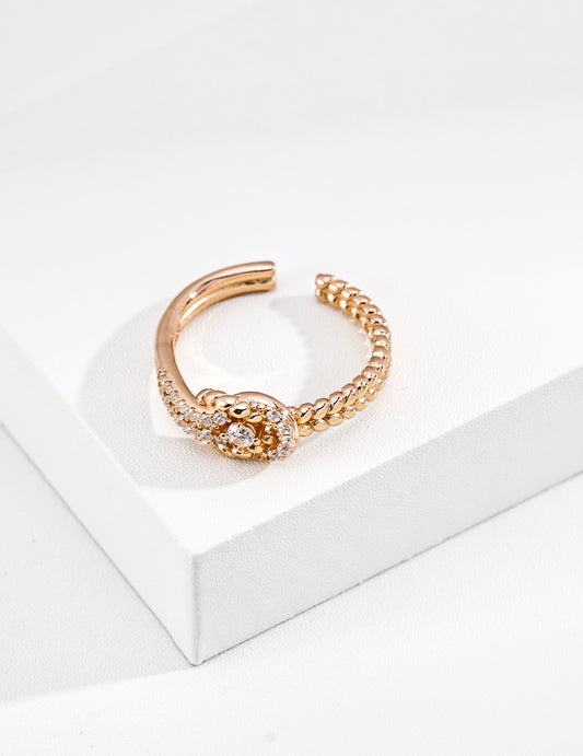 Pavé Knot Ring