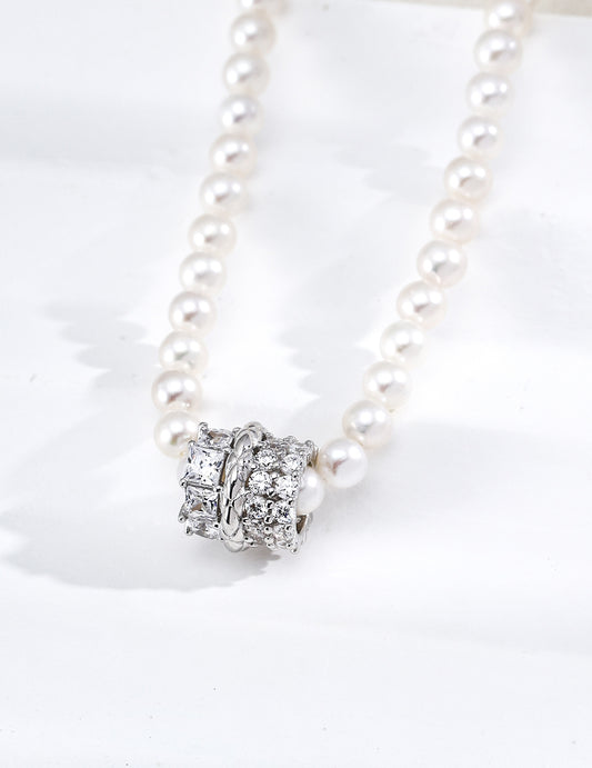 Galaxy Pearl Zircon Necklace
