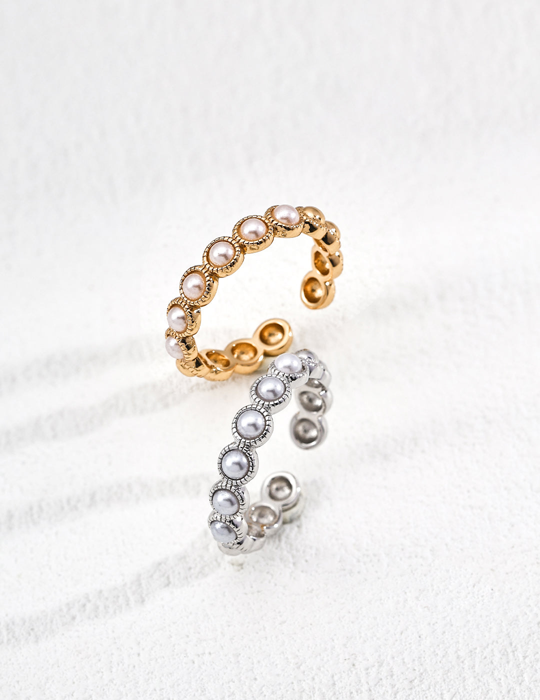 Elara Pearl Band Ring