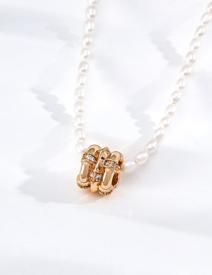 Pearl Lucky Charm Necklace
