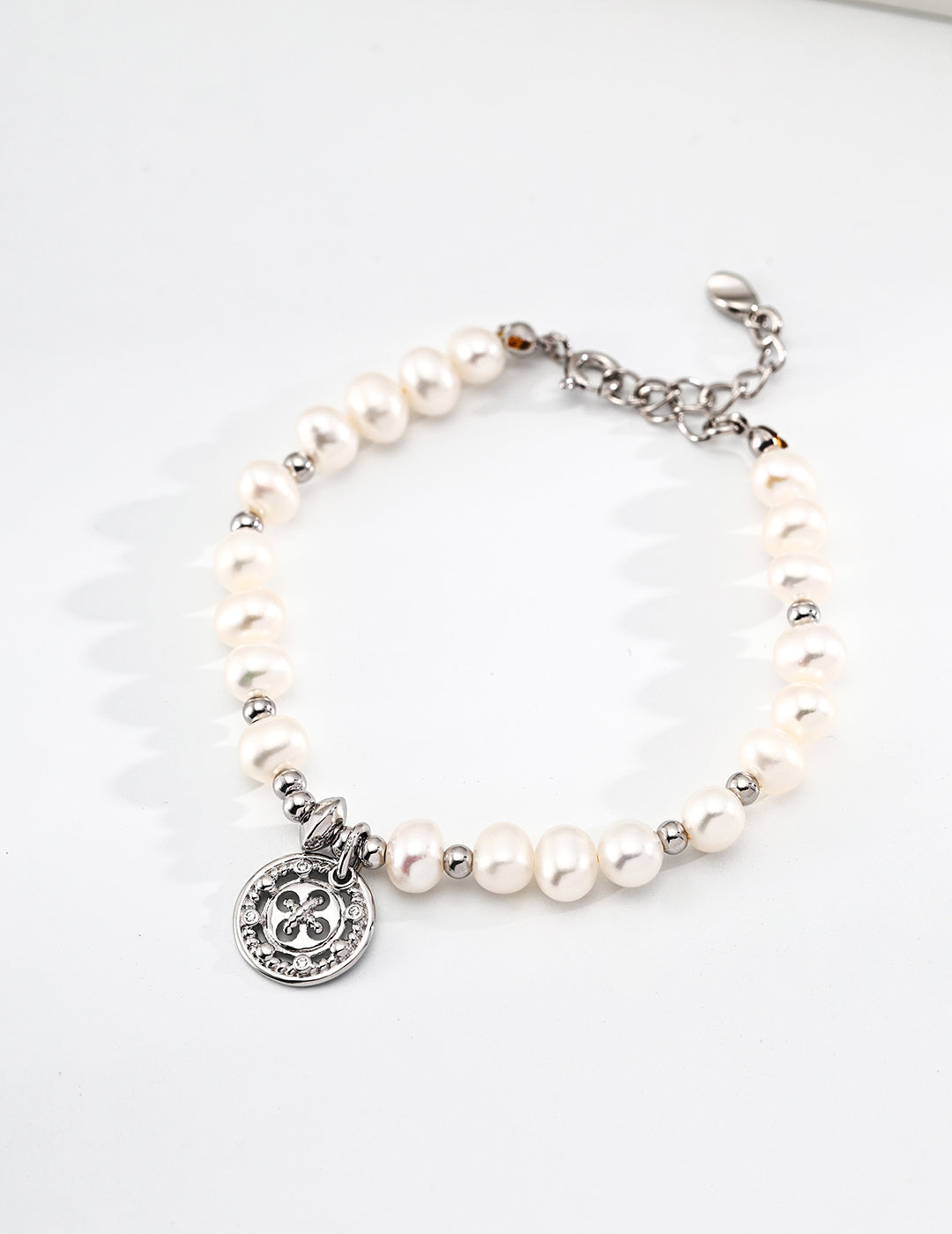 Luna Pearl Charm Bracelet