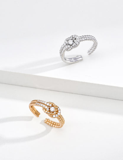 Pavé Knot Ring