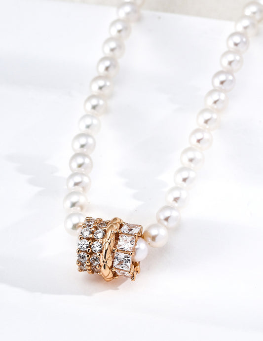 Galaxy Pearl Zircon Necklace